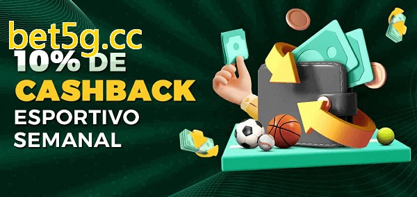 10% de bônus de cashback na bet5g.cc